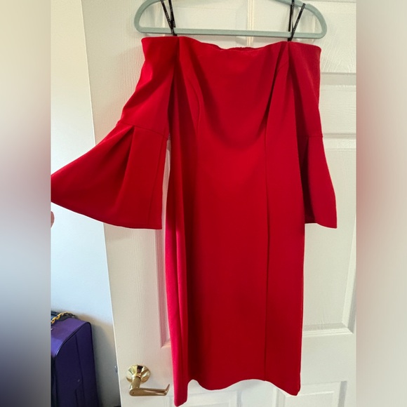 Strapless Bell Sleeve Dress - Picture 2 of 3